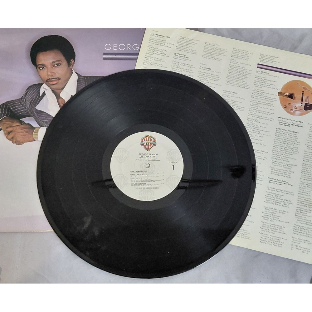 George Benson In Your Eyes Vinyl LP 1983 Warner Bros 1-23744 Original w/ Insert